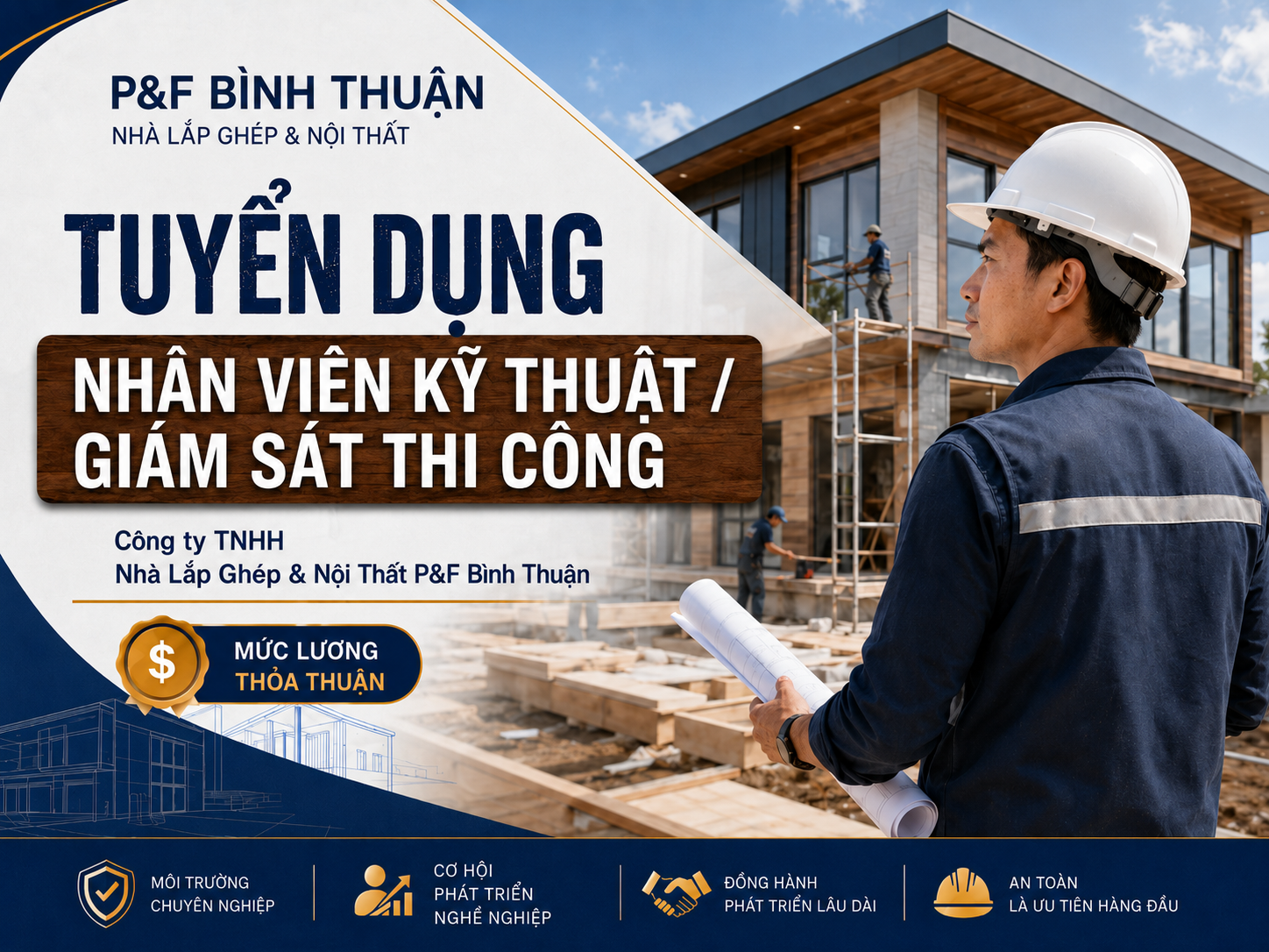 Tuyển dụng Nhân viên kỹ thuật / Giám sát thi công